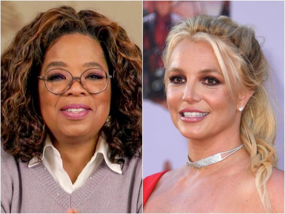 Oprah Winfrey and Britney Spears (Getty)