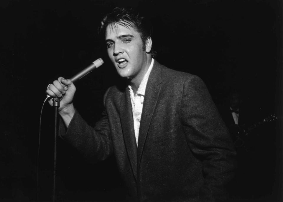 More than 7,000 people jammed Ellis Auditorium on the night of May 15, 1956, to stomp, shudder, shriek and sigh as a young Elvis Presley writhed his way through a rock and roll repertoire.