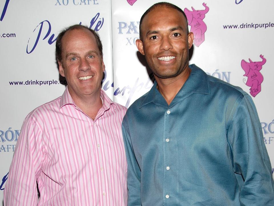 Ted Farnsworth standing next to Mariano Rivera