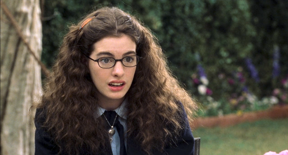 Anne Hathaway as Mia in "The Princess Diaries"