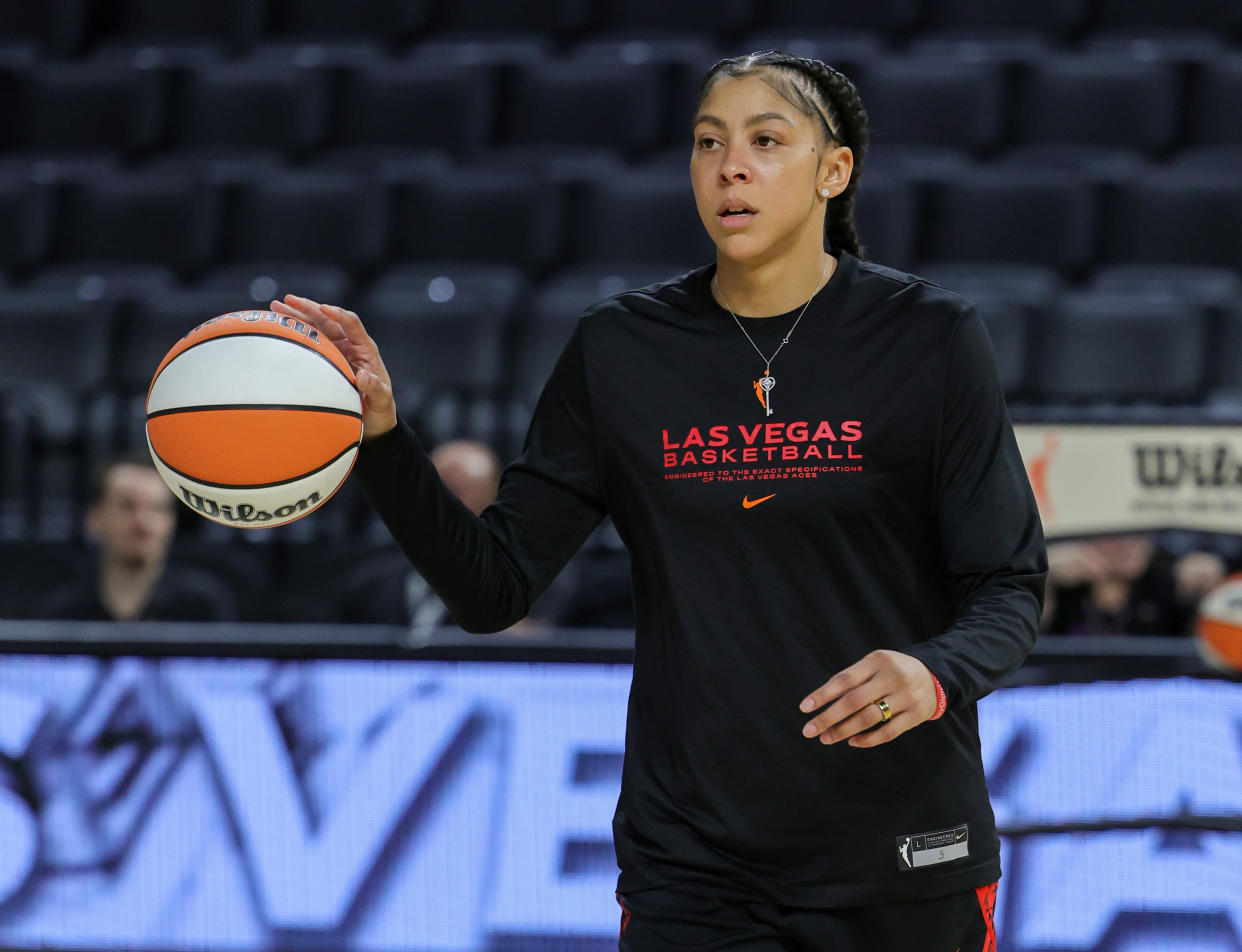 Candace Parker played in just 18 games with the Aces last season while dealing with a foot injury.