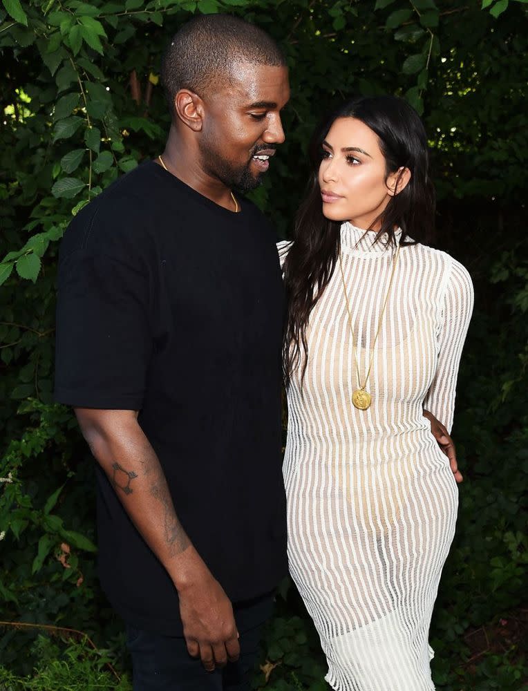 Kim Kardashian Brings Kanye West to the Hospital: Report