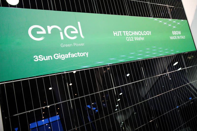 Europe's biggest utility Enel is scaling up a solar panel gigafactory it owns in Sicily to make it Europe's largest maker of bifacial photovoltaic (PV) modules and ward off the risk of dependency on China