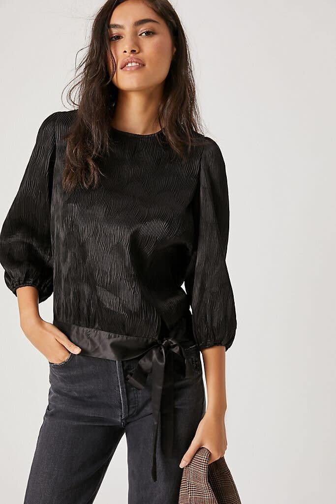 This blouse comes in sizes XS to XL. Originally $80, <a href="https://fave.co/3cI5fzx" target="_blank" rel="noopener noreferrer">get it now for an extra 30% off at Anthropologie</a>.