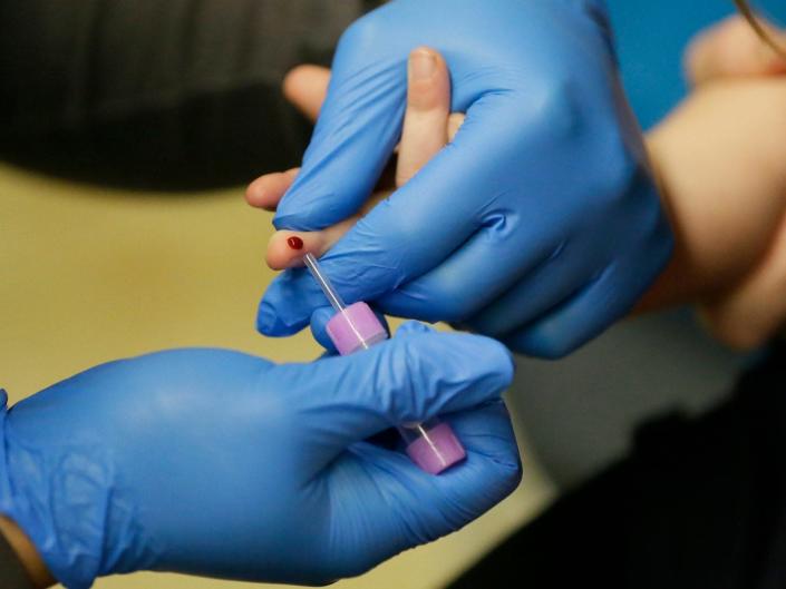Flint Michigan lead crisis blood test