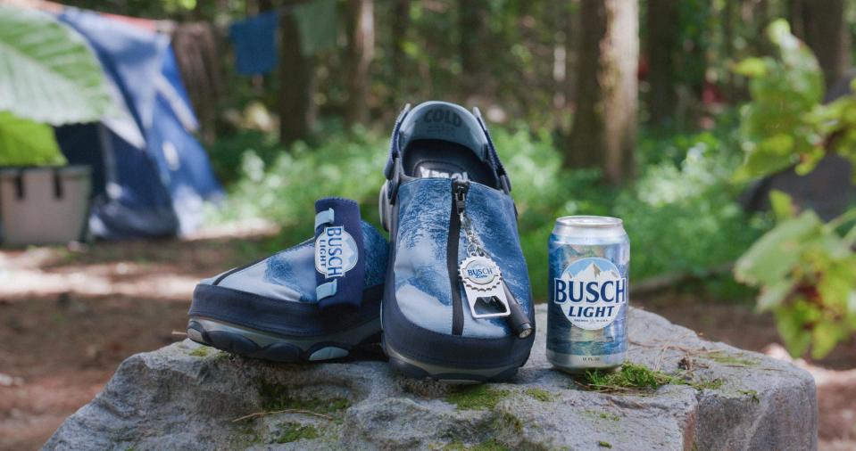 Busch Light and Crocs are partnering to offer a limited-edition outdoor themed clog.