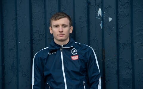 Millwall striker Jon Dadi Bodvarsson at their training ground in Ravensbourne - Credit: Julian Simmonds