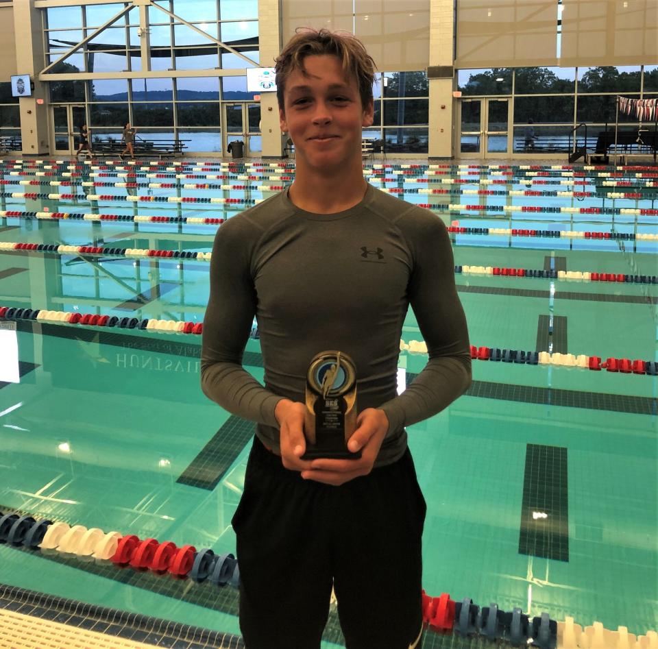 Ian Malone was the Most Outstanding swimmer at the Southeastern Swimming Long Course Championships on July 17 at the Huntsville Aquatics Center from Huntsville, Ala..