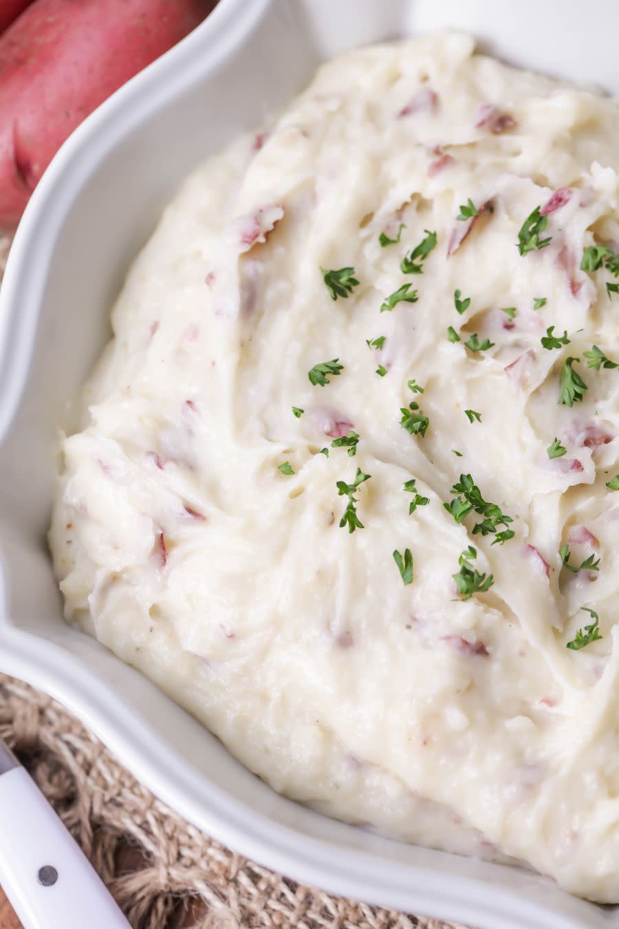 Garlic Red Mashed Potatoes