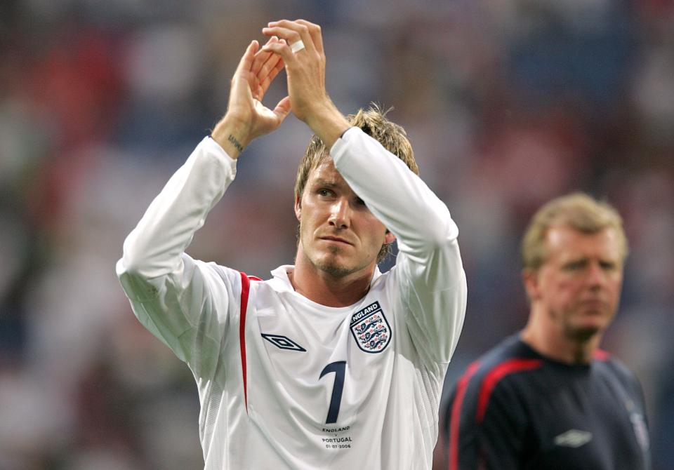 David Beckham’s last World Cup match was against Portugal in 2006