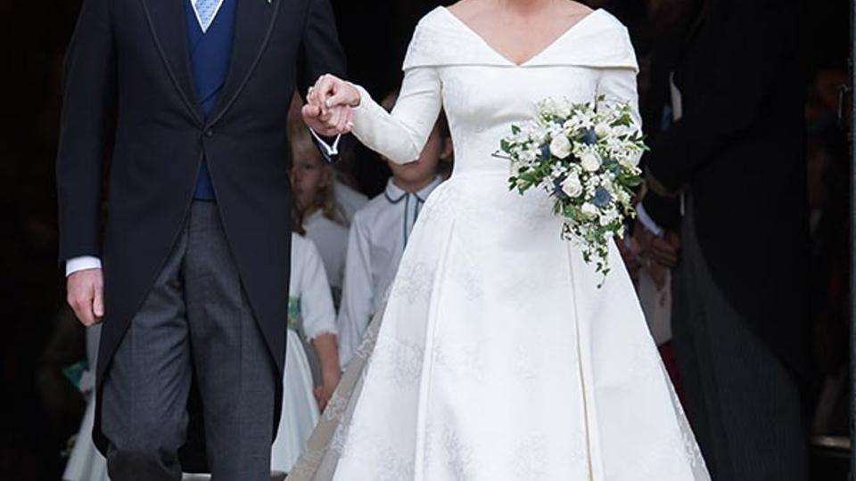 3 Princess Eugenie wedding dress peter pilotto