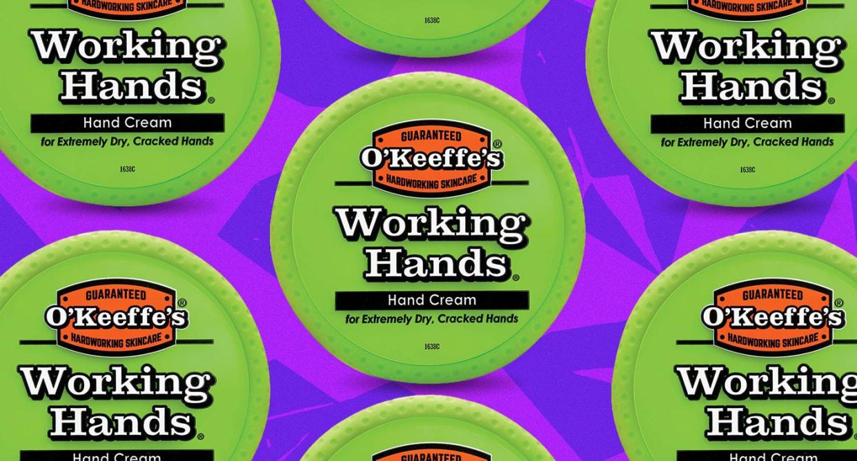 With nearly 12,000 perfect reviews, O'Keeffe's Working Hands Hand Cream is the $7 cream is worth a look. (Photo: Yahoo Lifestyle)