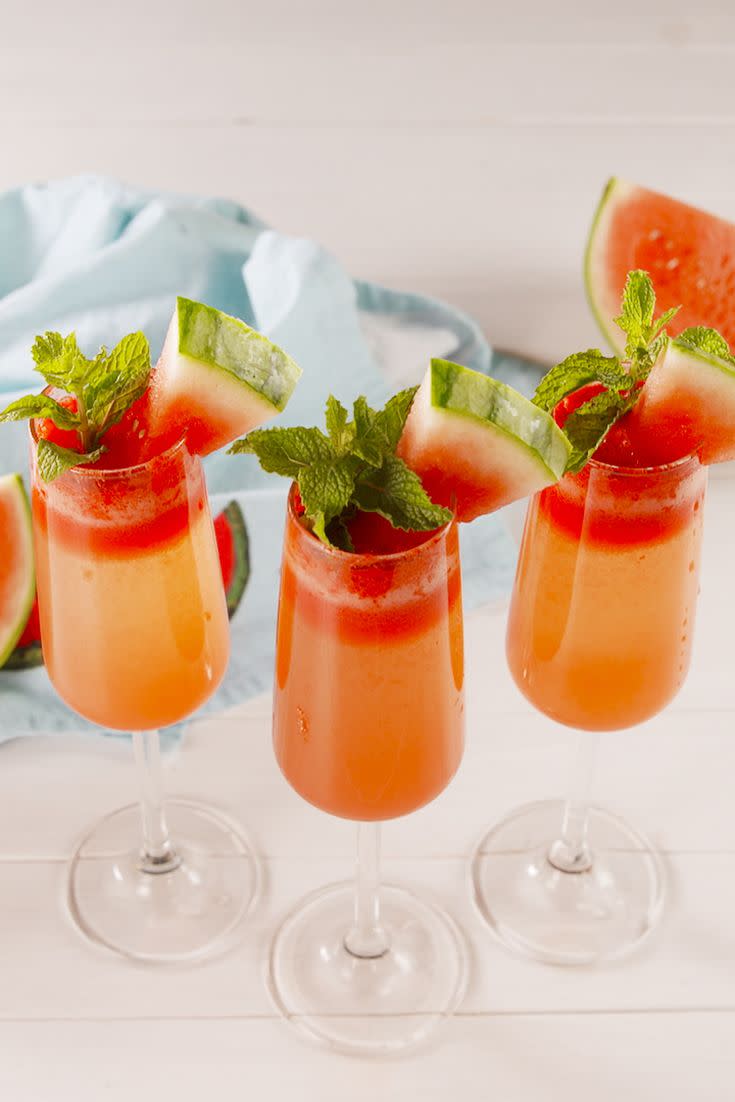 Watermelon Mimosas