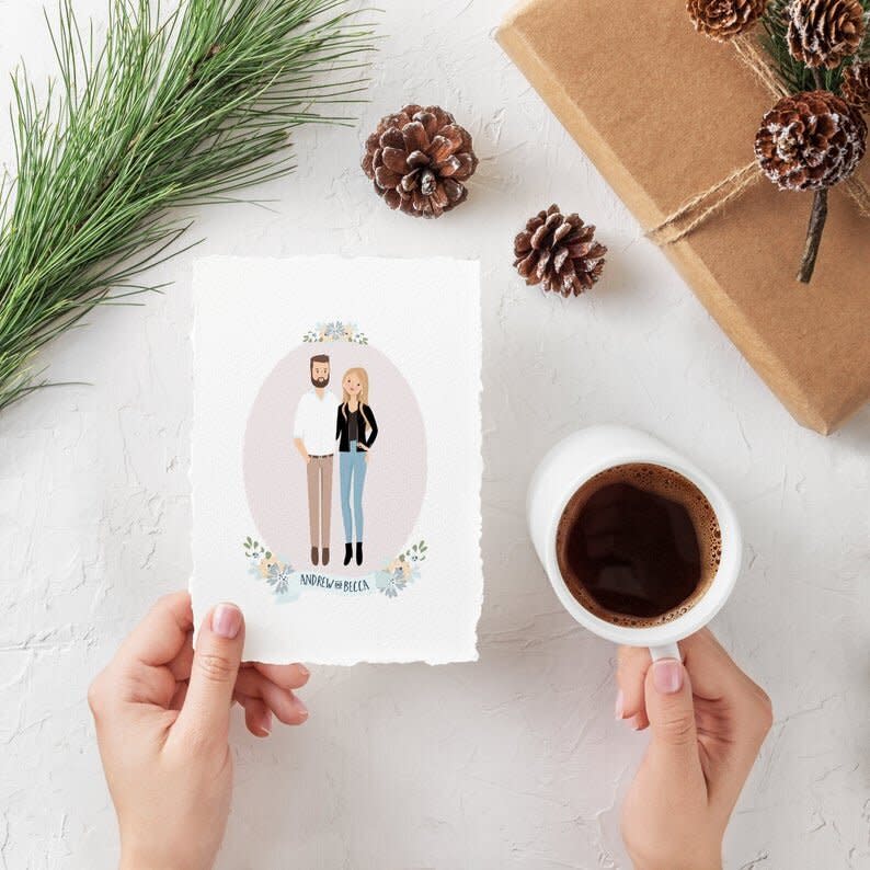 To score cute points, get them a custom couple portrait.&nbsp;<a href="https://www.etsy.com/listing/653606237/custom-family-portrait-personalised-gift?ref=pla_similar_listing_top-2&amp;frs=1" target="_blank" rel="noopener noreferrer"><strong>Get a personalized couple portrait starting at $25</strong></a>.