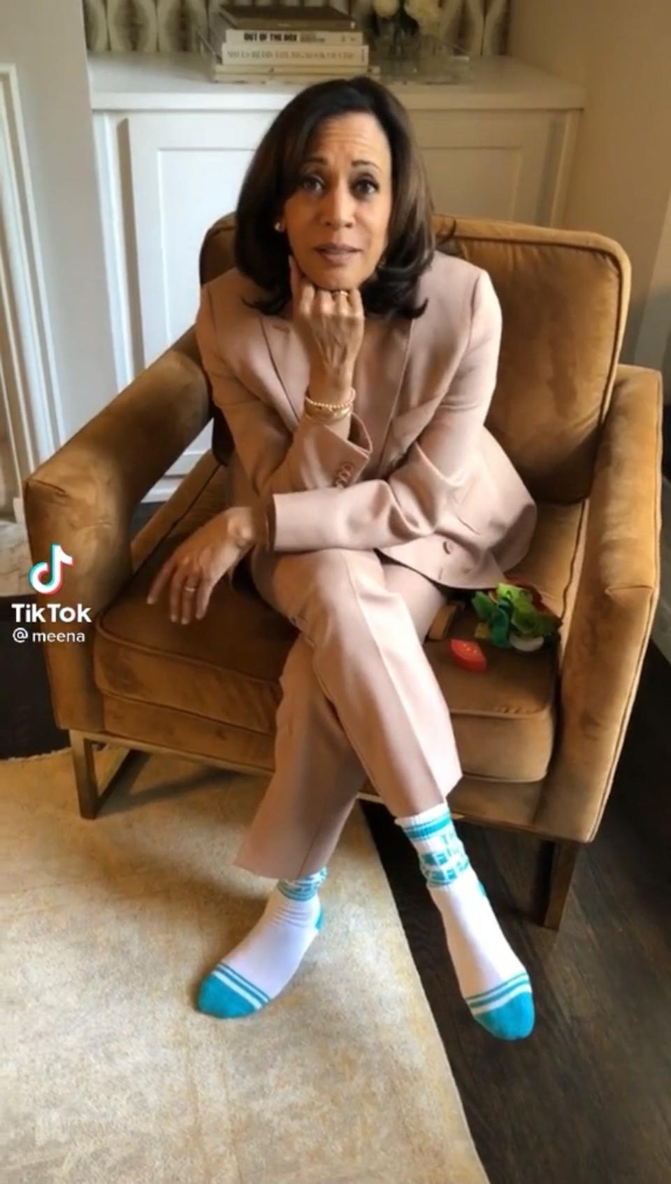 kamala tiktok socks