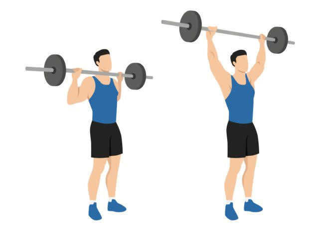 barbell overhead press