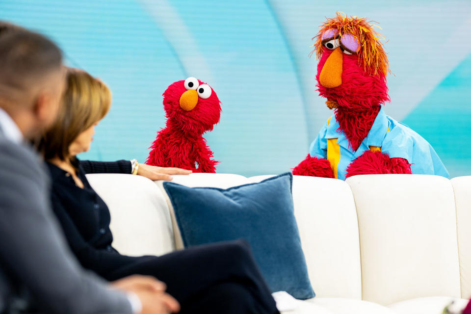 Louie joined Elmo on TODAY to talk about his viral tweet about mental health. (Nathan Congleton / TODAY)