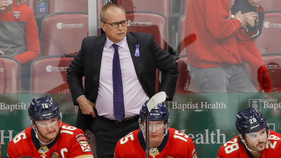 It's been a rough start to Paul Maurice's tenure behind the Panthers bench. (Photo via USA TODAY Sports)