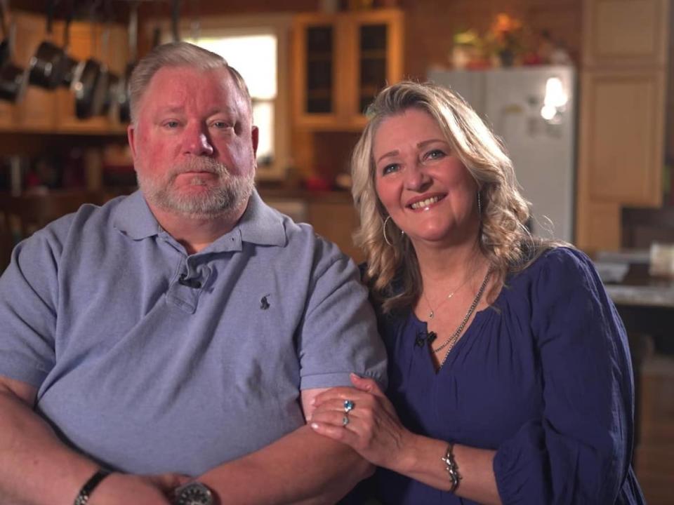 Bruce Rupert of Lower and Shelly Brewer of Lower Norton, N.B., won $1 million in a Lotto 6/49 draw this year. &#39;This is not money for us to blow,&#39; says Rupert. (Mike Heenan/CBC - image credit)