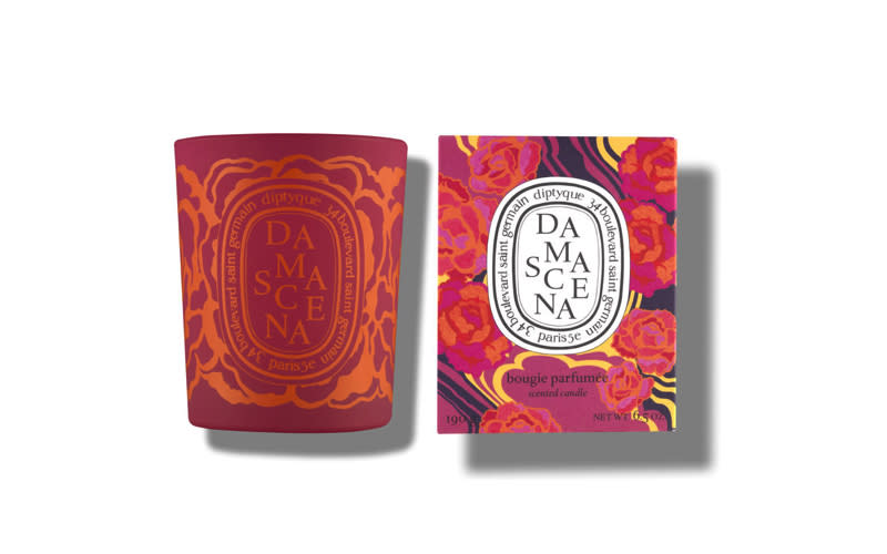 <p>When in doubt, buy a candle. Diptyque is the go-to for all your last-minute gift buying needs and you can’t go wrong with the spring-fresh Damascena candle which boasts sweet, honeyed notes. <em><a rel="nofollow noopener" href="https://www.diptyqueparis.com/en_uk/p/damascena-candle.html" target="_blank" data-ylk="slk:Buy now;elm:context_link;itc:0;sec:content-canvas" class="link ">Buy now</a></em>. </p>