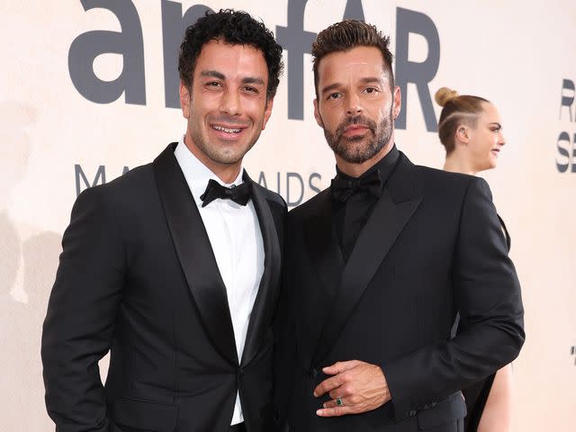 Mike Marsland/Getty Jwan Yosef and Ricky Martin at Hotel du Cap-Eden-Roc on May 26, 2022 in Cap d'Antibes, France.