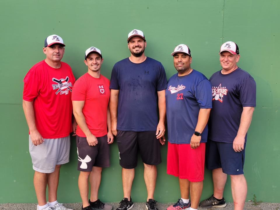 FreeLake coaching staff (left to right): Manager Eddy Rasar, coach Matt DeTerra, coach Mark Sass, coach Peter Vega and coach Jason Araujo.