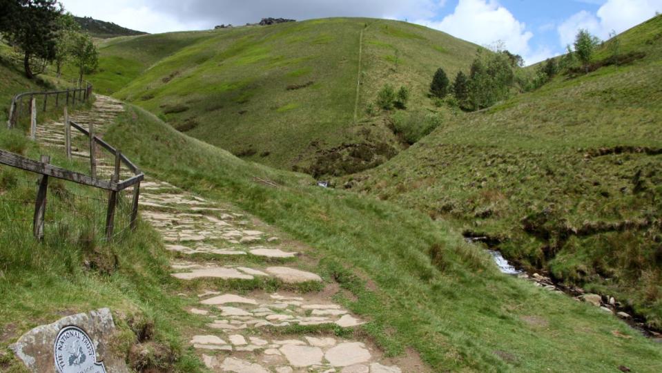 Jacob’s Ladder path to the plateau of Kinder Scout