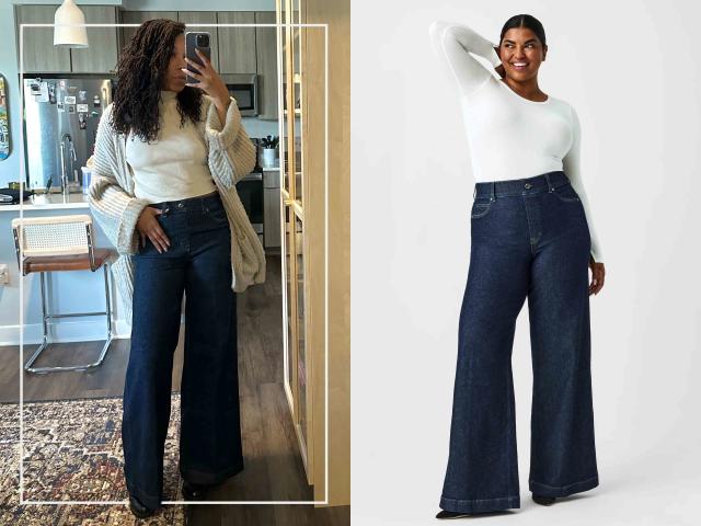 Spanx On-The-Go Wide-Leg Cotton Pants