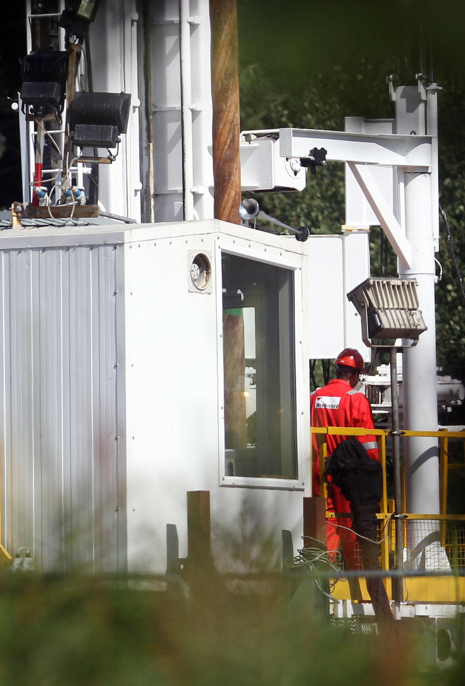 Drilling starts at the Balcombe fracking site in West Sussex, as energy company Cuadrilla has started testing equipment ahead of exploratory oil drilling in the English countryside as anti-fracking protests at the site entered a ninth day.