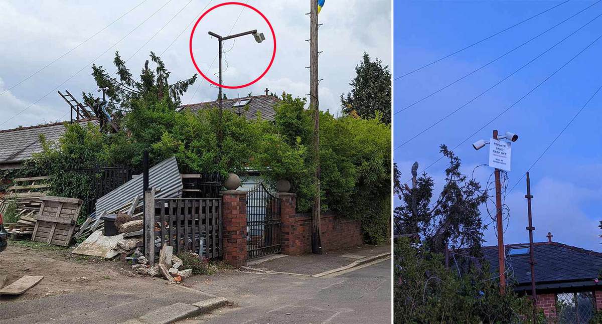 Kevin Grogan (67) of Queensway Rochdale, put up a new fence on shared land and CCTV cameras which overlooked his neighbours' gardens