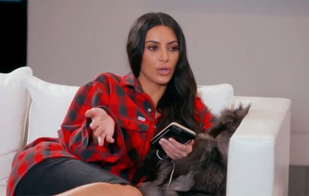 In an episode of Keeping Up With the Kardashians, Kim reveals she cannot have another child. Source: E!