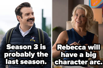 jason sudeikis and hannah waddingham in ted lasso