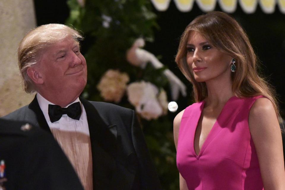 US President Donald Trump and First Lady Melania Trump at a previous gala at his Mar-a-Lago estate (AFP/Getty Images)