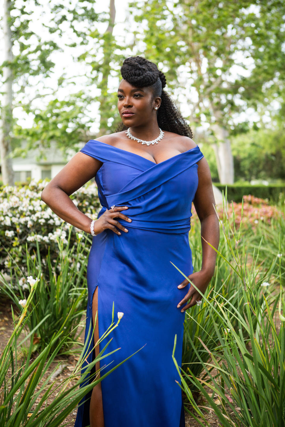 LOS ANGELES, CALIFORNIA - APRIL 11: Actress Wunmi Mosaku nominated for best actress in a leading role for 