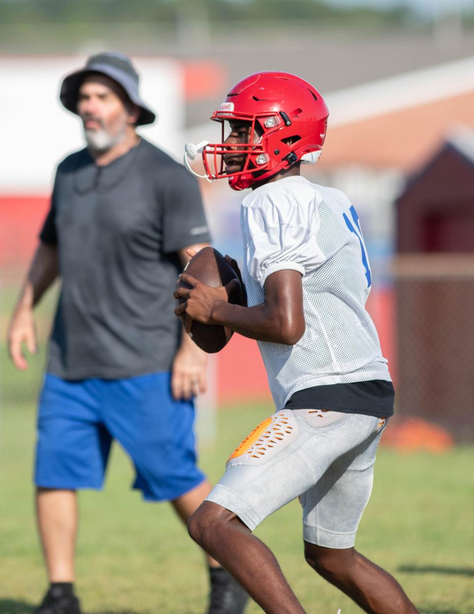 Football practice at Pine Forest High School in Pensacola on Wednesday, Aug. 16, 2023.