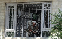 <p>A wounded man looks out a window near the site of a suicide attack in Kabul, Afghanistan, Wednesday, May 31, 2017. (AP Photos/Massoud Hossaini) </p>