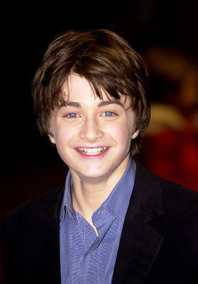 Daniel Radcliffe at the London premiere of Warner Brothers' Harry Potter and The Sorcerer's Stone