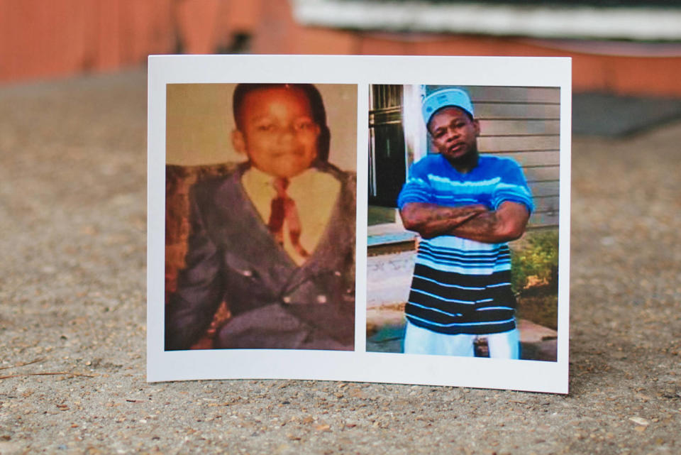 Image: A childhood photo of Dexter Wade. (Ashleigh Coleman for NBC News)