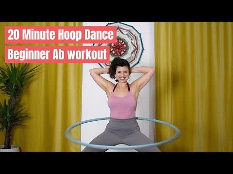 <p>A slightly longer session for beginners, you'll hula hoop for twenty minutes, starting slowly and speeding up as you build confidence. The exercises are designed to work your obliques – the muscles that run down the sides of your abs. Laughing tomorrow might be a tricky task... </p><p><a href="https://www.youtube.com/watch?v=0HZVBDDjKW4&ab_channel=HoopPlusFitwithScarlett" rel="nofollow noopener" target="_blank" data-ylk="slk:See the original post on Youtube;elm:context_link;itc:0;sec:content-canvas" class="link ">See the original post on Youtube</a></p>