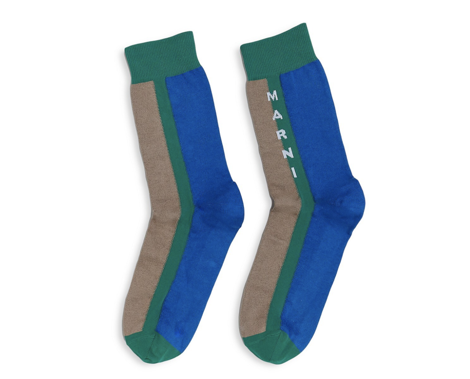 1) Marni Cotton-Blend Striped Socks