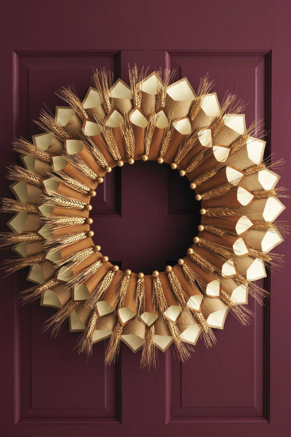 Paper Cone Wreath