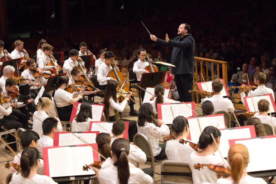 BSO Music Director Andris Nelsons conducts the Tanglewood Music Center Orchestra.