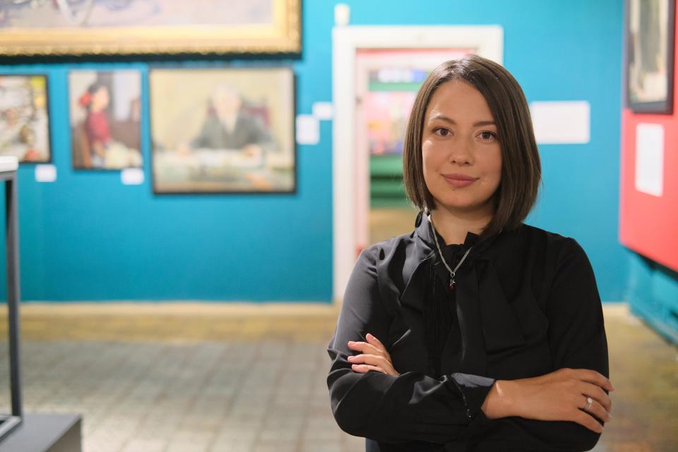 Oleksandra Kovalchuk is the acting director of the Odesa Fine Arts Museum in Odesa, Ukraine.