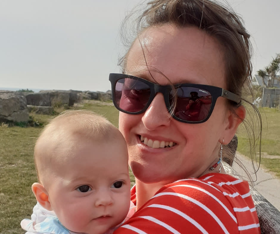 Juliet Owen-Nuttall says she started to experience a backlash over breastfeeding when her daughter was a year old. (Supplied)