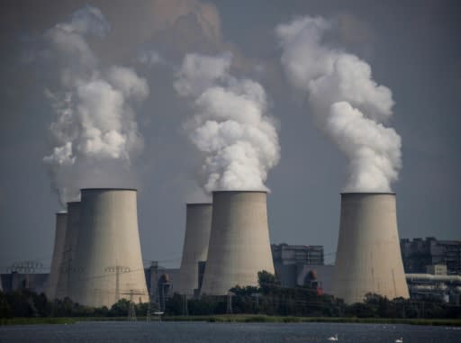 A brown coal power plant in Germany: humans are releasing more greenhouse gases into the atmosphere than at any time in history