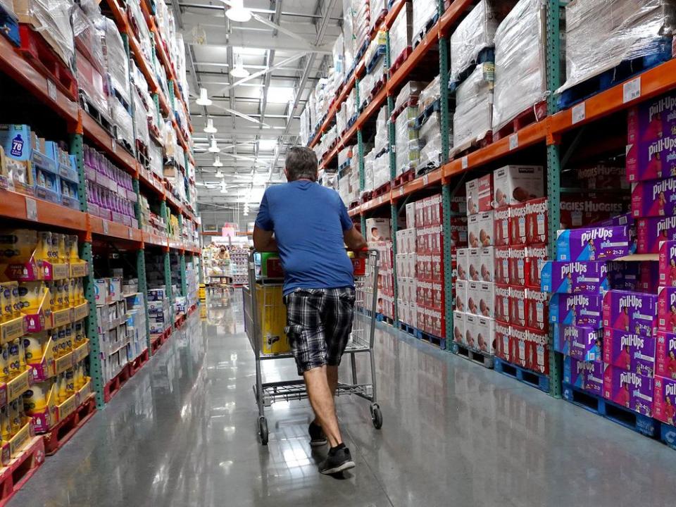  Some Costco shoppers are starting to trade down to lower priced alternatives.