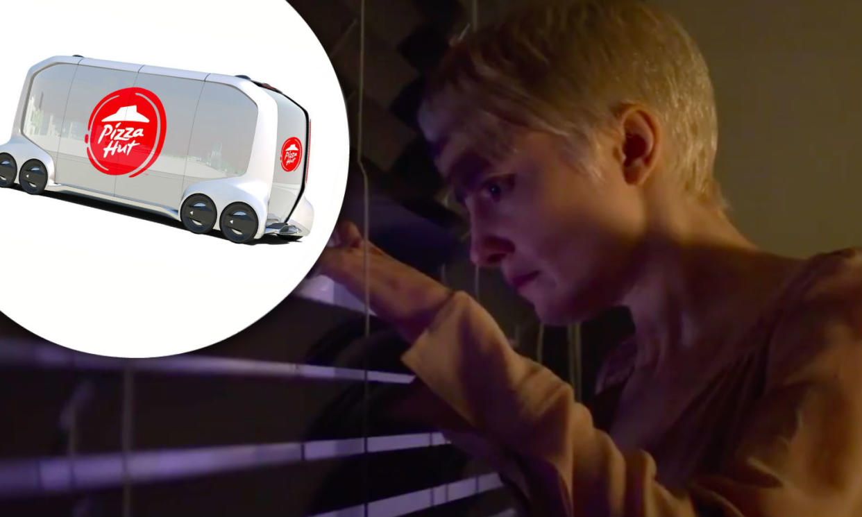 Black Mirror warns Pizza Hut over delivery vans