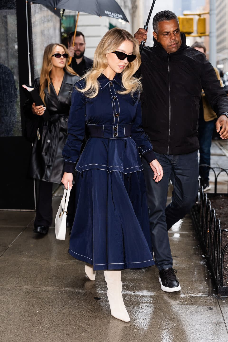 new york, new york march 02 sydney sweeney is seen in gramercy on march 02, 2024 in new york city photo by gothamgc images