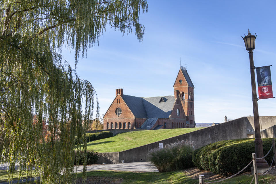 Barnes Hall, Cornell University, Ithaca, New York, USA. (Photo by: Education Images/Universal Images Group via Getty Images)