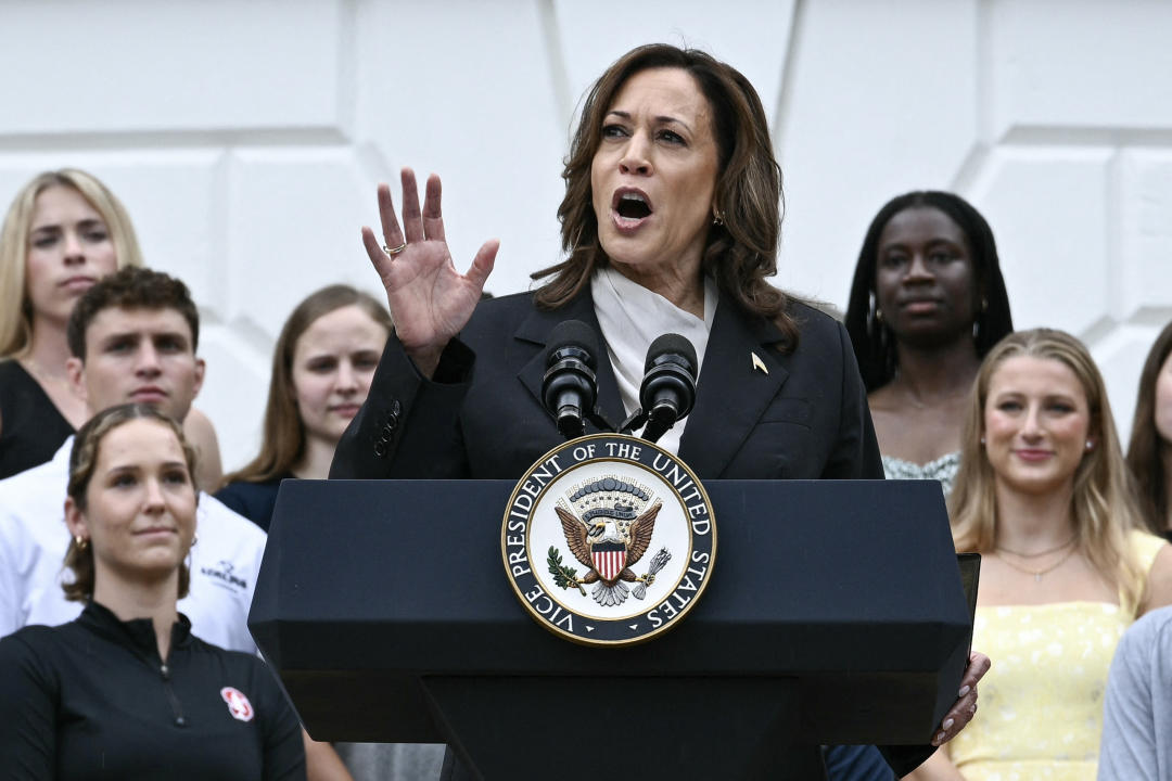 Kamala Harris  (Foto: Brendan SMIALOWSKI / AFP) (Photo by BRENDAN SMIALOWSKI/AFP via Getty Images)